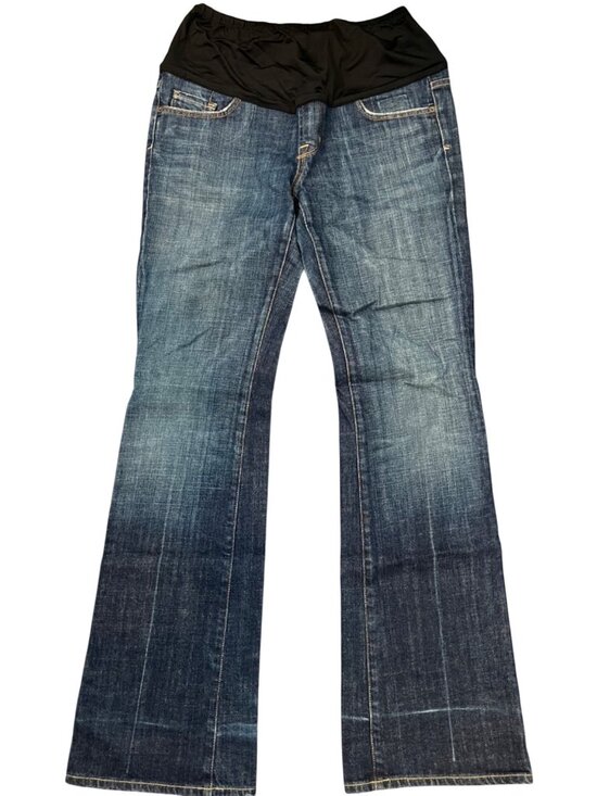 Dear John Denim - Maternity Pants size 30 Daydreamer By Dear John Blue Denim Jeans With Black Stre